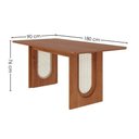 Ver imagem 2 de Mesa de Jantar 6 Lugares Tampo Mdf 180x90 Cm 20588 Cinamomo Molci