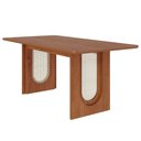 Ver imagem 1 de Mesa de Jantar 6 Lugares Tampo Mdf 180x90 Cm 20588 Cinamomo Molci