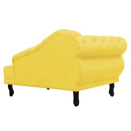 Recamier Divã Capitonê Larissa Lado Direito Amarelo - 4