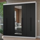 Ver imagem 1 de Guarda-Roupa Casal 8 Portas Batentes com Espelho Netuno Madesa