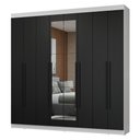 Ver imagem 3 de Guarda-Roupa Casal 8 Portas Batentes com Espelho Netuno Madesa