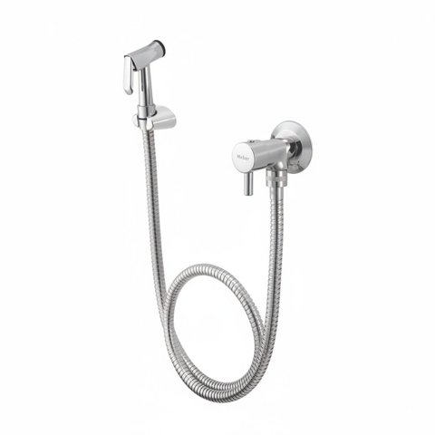 Ducha Higiênica com Registro 1851 1/4 de Volta Minimal Classic Cromado Meber Metais