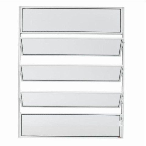 Vitrô Alumínio Branco Basculante 5V Classic - 100x100