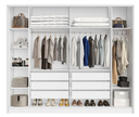 Ver imagem 2 de Guarda Roupa Zurich Branco NATURE100% MDF 6 Portas 2 Ripadas e 4 Lisas com 6 Gavetas-Bianchi Móveis