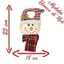 Ver imagem 2 de Decoração Enfeite Natal Boneco Neve Vermelho Árvore de Natal 25cm