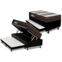 Ver imagem 1 de Cama Box Baú C/auxiliar Solteiro: Colchão Anatômico Ortobom Ortopédico Light + Base Crc Courano
