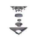 Ver imagem 1 de Ralo Linear Elleve Vertex Tampa Oculta 16 X 16 X 22 Cm - Ralo Linear