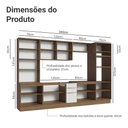 Ver imagem 4 de Armário de Cozinha Completa 340cm Rustic/branco Veludo Lux Madesa 02