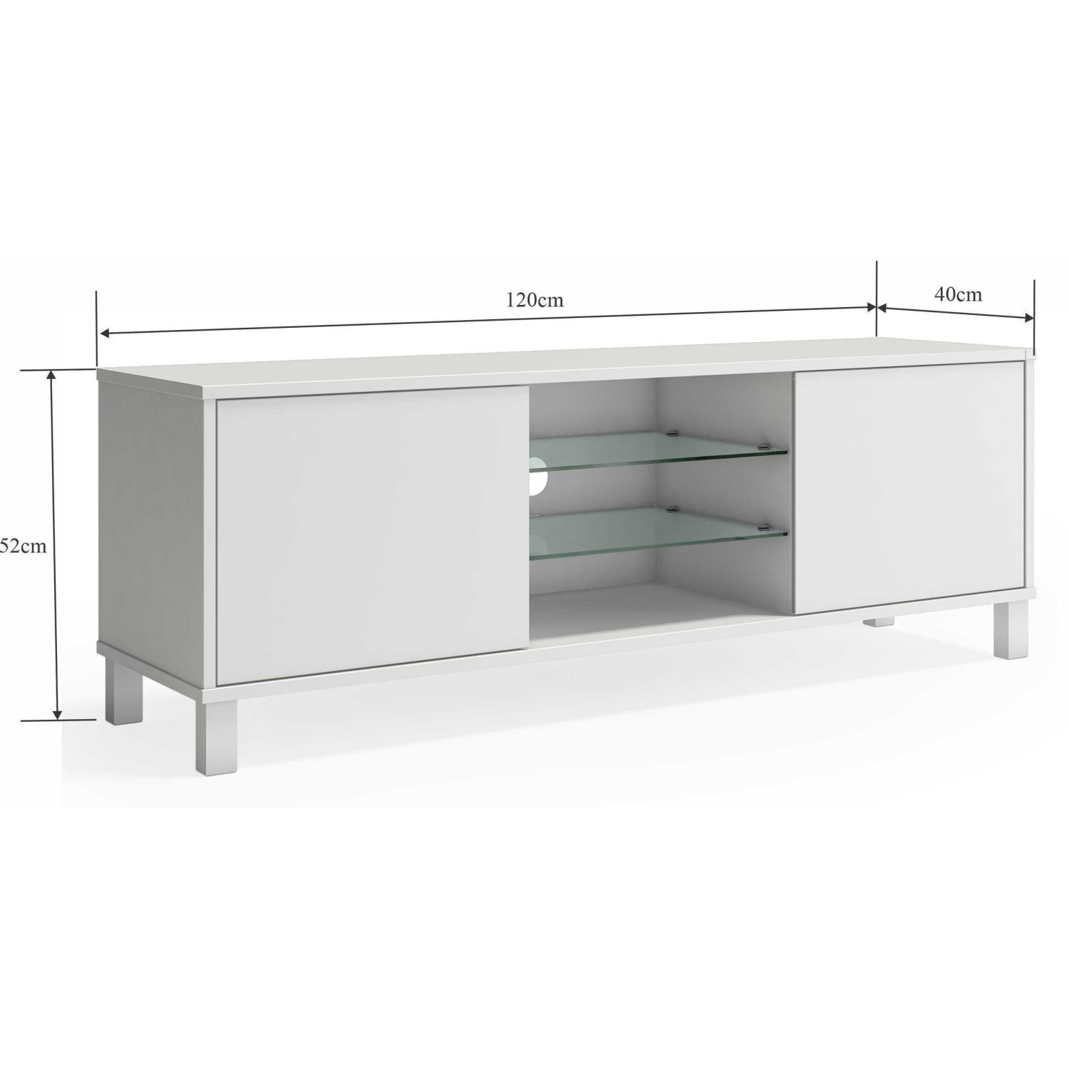 Rack para TV até 40 Polegadas Cristal - 8