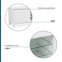 Ver imagem 5 de Rack para TV até 40 Polegadas MDF 120cm Cristal