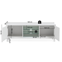 Ver imagem 3 de Rack para TV até 40 Polegadas MDF 120cm Cristal