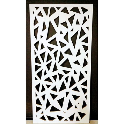 Painel Vazado Divisória Mdf Santorini Branco - 0,90x2,60m