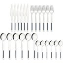 Ver mais imagens de Faqueiro Tramontina Vik em Aço Inox com Detalhes em Polipropileno Ônix 24 Peças Tramontina