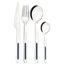 Ver imagem 3 de Faqueiro Tramontina Vik em Aço Inox com Detalhes em Polipropileno Ônix 24 Peças Tramontina