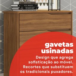 Cômoda 4 Gavetas Atria Demobile - 7