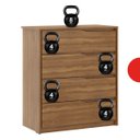 Ver mais imagens de Cômoda 4 Gavetas Atria Demobile