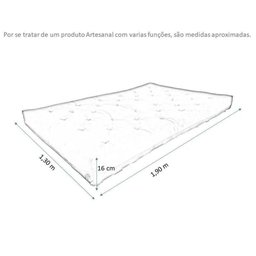 Colchão Futon Casal Dobrável Sofa Cama Branco Off Acquablock - 7