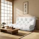 Ver imagem 3 de Colchão Futon Casal Dobrável Sofa Cama Branco Off Acquablock