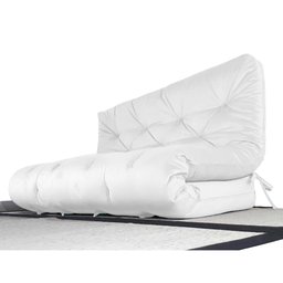 Colchão Futon Casal Dobrável Sofa Cama Branco Off Acquablock - 1