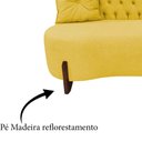 Ver imagem 6 de Sofá 3 Lugares Orgânico Curvo Tókio 180cm Couro Amarelo