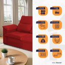 Ver imagem 4 de Sofá Retrátil Reclinável America 1,50m Suede