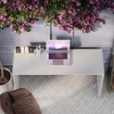 Ver imagem 3 de Mesa / Escrivaninha / Bancada / Aparador KA Estilo Bancada Sapatas Anti-umidade Cor Branco EJ