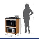 Ver imagem 4 de Kit Balcão Cooktop Turim Nature/off White com Fogão Cooktop 4 Bocas Itatiaia