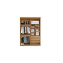 Ver imagem 2 de Guarda-roupa Veneza 1 Espelho 1,80m 100%mdf Naturale Off - Bianchi Móveis