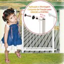 Ver imagem 7 de GRADE PORTÃO PET BEBÊ DIVISOR AMBIENTE 90 CM BRANCO