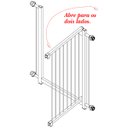 Ver imagem 5 de GRADE PORTÃO PET BEBÊ DIVISOR AMBIENTE 90 CM BRANCO