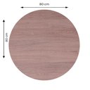 Ver imagem 4 de Mesa de Jantar Redonda 80 cm Tampo Evora em MDP Base Beta Bistrô