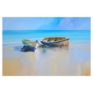 Afternoon Gulls Canaleta 60x40cm Preta