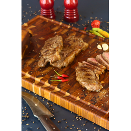 Tábua de Churrasco Fire de Topo – Madeira de Teca 55x35x3,5cm - 2