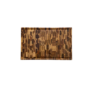 Tábua de Churrasco Fire de Topo – Madeira de Teca 55x35x3,5cm