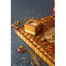Tábua de Churrasco Fire de Topo – Madeira de Teca 55x35x3,5cm - 3