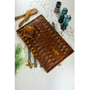 Ver imagem 5 de Tábua de Churrasco Fire de Topo – Madeira de Teca 55x35x3,5cm