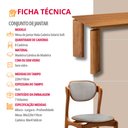 Ver imagem 6 de Sala de Jantar Mesa Nala 220cm Tampo Laminado Canto Moeda com 8 Cadeiras Solaris Soft