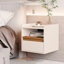 Ver imagem 1 de Mesa Cabeceira Suspensa Bariloche Off White Nature