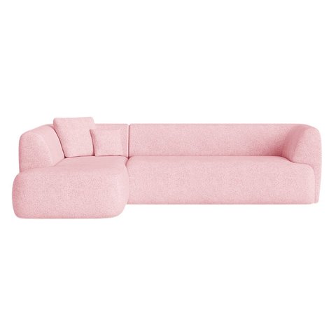 Sofá Modular Oslo Luxuoso Sala de Estar Decoração Luxo 265cm Suede