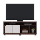 Ver imagem 2 de Rack para TV até 65 pol com 2 Portas 150x63cm Jurerê Colibri:Nogueira/Off White