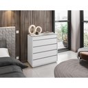 Ver imagem 1 de Comoda 5 Gavetas Belize Branco