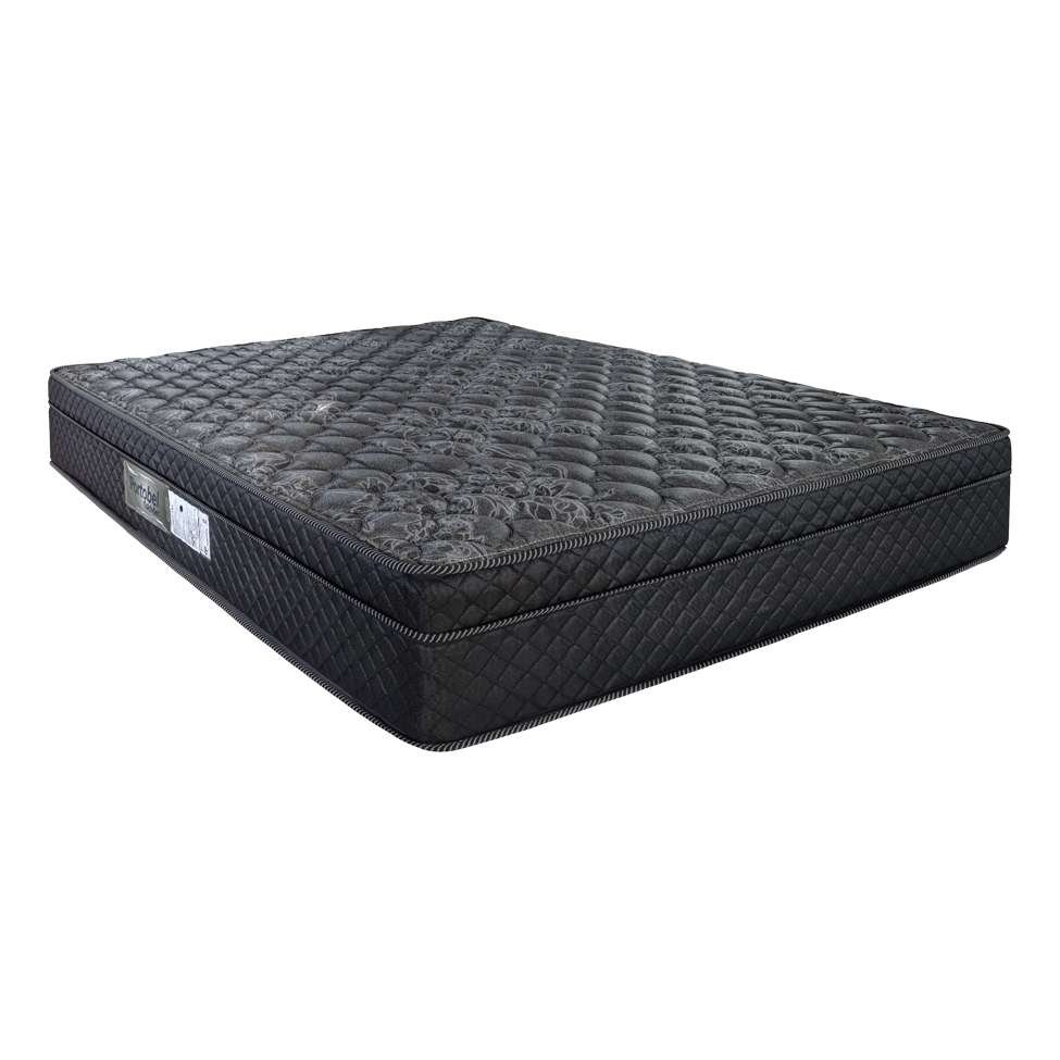 Cama Base Box com Baú Casal Preto + Colchão de Molas Ensacadas Arezzo Black - Portobel - 4