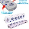 Régua Extensão Elétrica Filtro de Linha 16 Tomadas Universal - 3