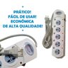 Régua Extensão Elétrica Filtro de Linha 16 Tomadas Universal - 6