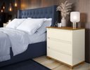 Ver imagem 5 de Mesa de cabeceira Bernardo Off White Freijo