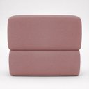 Ver imagem 2 de Puff Decorativo Aloy Bouclé Premium Assento Extra para Sala Quarto Design Moderno Rose