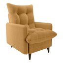 Ver imagem 2 de Poltrona de Amamentação com Puff Montreal Boucle Mostarda Matrix