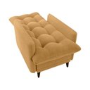 Ver imagem 4 de Poltrona de Amamentação com Puff Montreal Boucle Mostarda Matrix