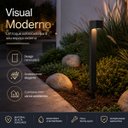 Ver imagem 3 de Luminária Poste Balizador Espeto Solar Linea 3000k Branco Quente IP65 Área Externa Jardim