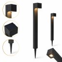Ver imagem 2 de Luminária Poste Balizador Espeto Solar Linea 3000k Branco Quente IP65 Área Externa Jardim